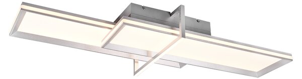 TRIO 672110505 CHARLESTON stropné svietidlo LED 1x22W/2600lm+1x12W/1600lm 3000K brúsený hliník
