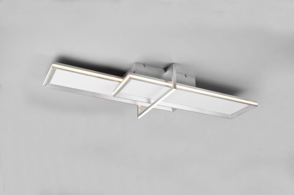 TRIO 672110505 CHARLESTON stropné svietidlo LED 1x22W/2600lm+1x12W/1600lm 3000K brúsený hliník
