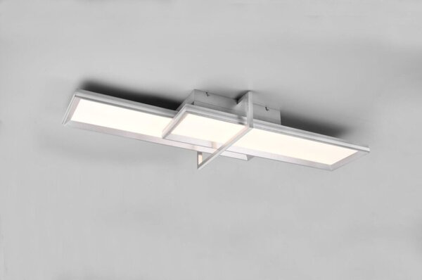 TRIO 672110505 CHARLESTON stropné svietidlo LED 1x22W/2600lm+1x12W/1600lm 3000K brúsený hliník