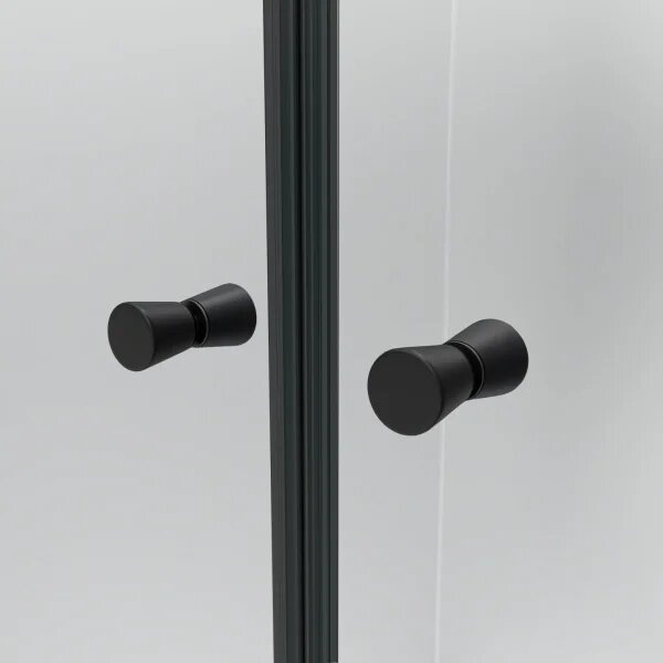 BETA COMBI Black 80x80 Clear Štvorcový sprchovací kút bez vaničky