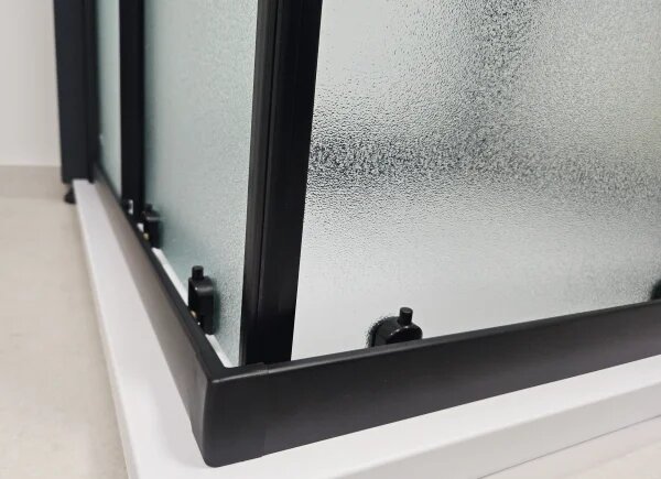 POINT BLACK ROCKY 90x80 Grape Obdĺžnikový sprchovací kút s mramorovou vaničkou