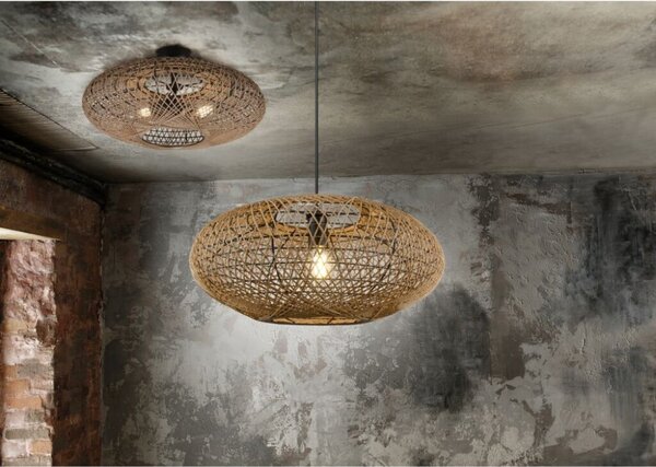 TRIO 312300136 HEDDA závesné svietidlo D520mm 1xE27 matná čierna, sisal