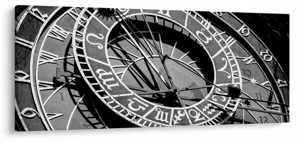 Obraz - Astronomické hodiny, Praha, Česká Republika (120x50 cm)