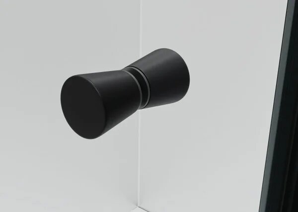 NICOL COMBI II Black 80x100x80 Číre Sprchovací kút s posuvnými dverami