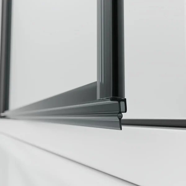 BETA COMBI Black 80x80 Clear Štvorcový sprchovací kút bez vaničky