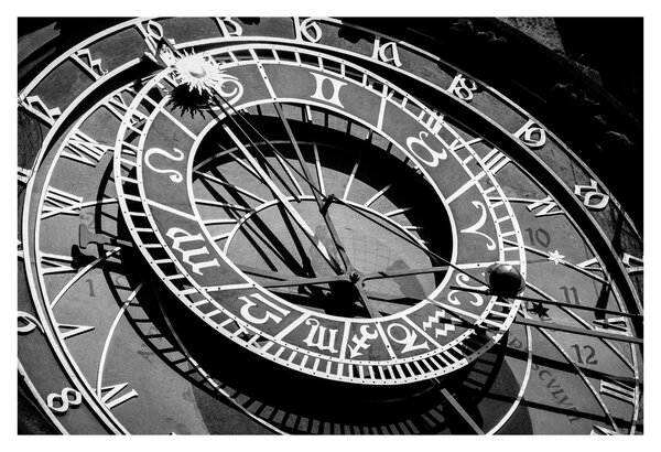 Obraz - Astronomické hodiny, Praha, Česká Republika (90x60 cm)