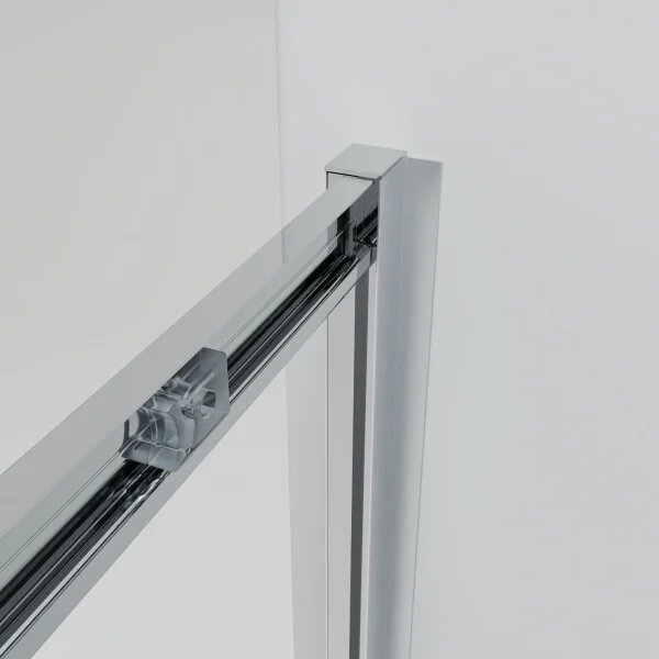 NICOL COMBI Chróm 100x80 číre Sprchovací kút s posuvnými dverami