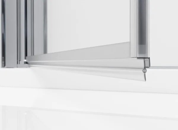 ALFA-V LINE COMBI Chrom 120x90 Číre Sprchovací kút s pevnou stenou v rovine