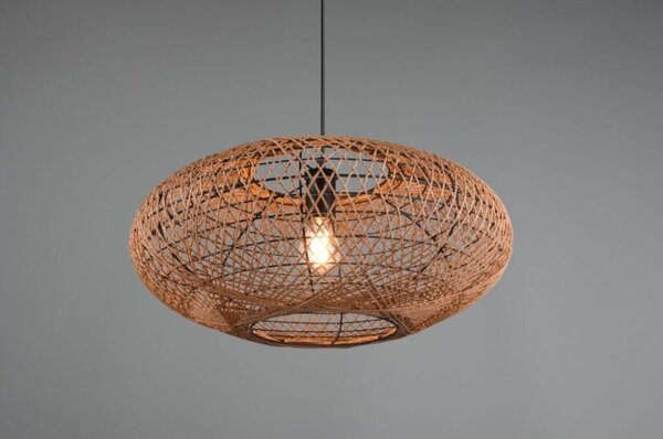 TRIO 312300136 HEDDA závesné svietidlo D520mm 1xE27 matná čierna, sisal