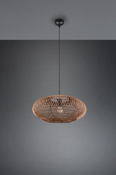 TRIO 312300136 HEDDA závesné svietidlo D520mm 1xE27 matná čierna, sisal