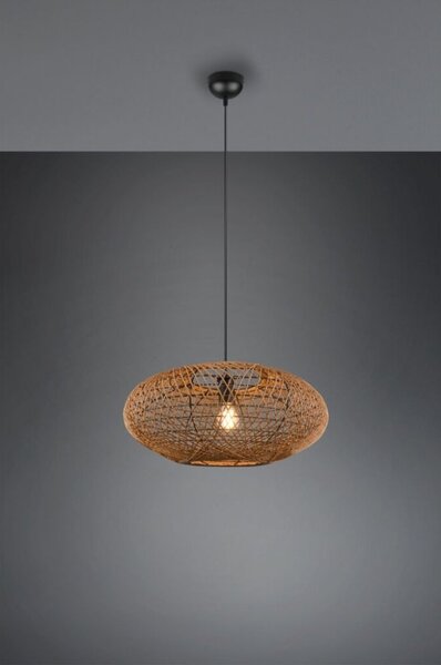 TRIO 312300136 HEDDA závesné svietidlo D520mm 1xE27 matná čierna, sisal
