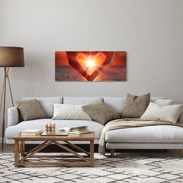 Obraz - Slnko v srdci (120x50 cm)