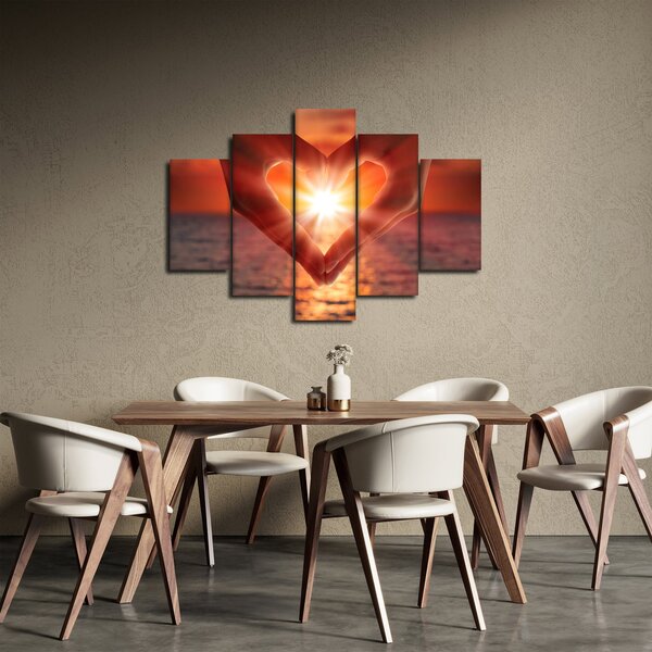 Obraz - Slnko v srdci (150x105 cm)