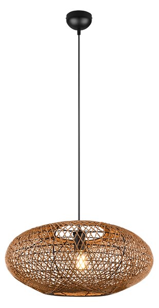 TRIO 312300136 HEDDA závesné svietidlo D520mm 1xE27 matná čierna, sisal