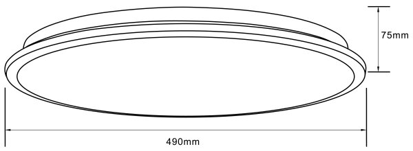 Brilliant-LED RGBW Stmievateľné stropné svietidlo HEIDA LED/30W/230V 3000-6500K+DO