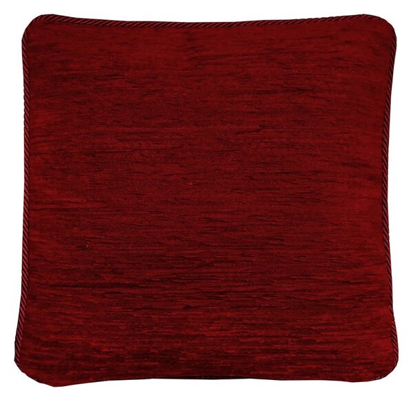 Gobelínová obliečka na vankúš s dekoračným lémom 42x42 cm bordová Chenille IT150 Farba Bordová Rozmery 42x42 cm