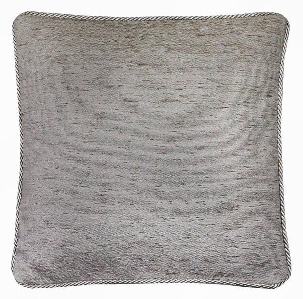 Gobelínová obliečka na vankúš s dekoračným lémom svetlošedá Chenille IT150 Farba Šedá Rozmery 42x42 cm