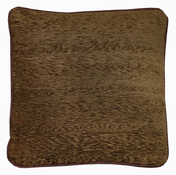Gobelínová obliečka na vankúš s dekoračným lémom 42x42 cm hnedá Chenille IT150 Farba Hnedá Rozmery 42x42 cm