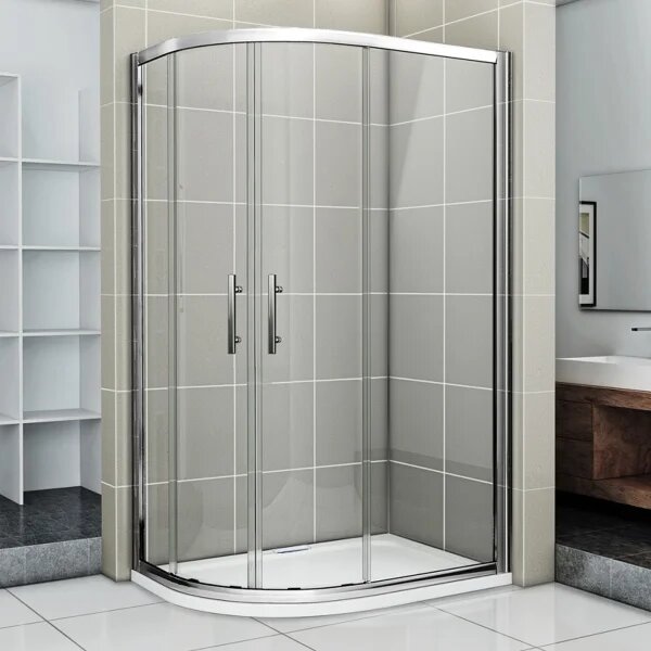 NATALI HARD 100x80 Clear Pravý Sprchovací kút asymetrický