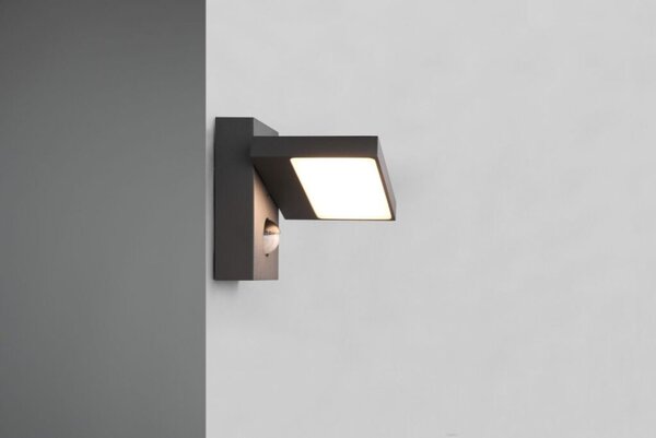 TRIO 226369142 HORTON vonkajšie nástenné svietidlo LED 8W/1000lm 3000K IP54 antracit pohybový senzor