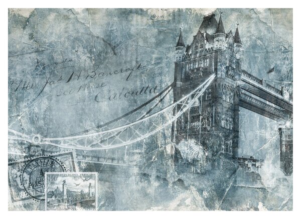 Obraz - Tower Bridge v chladných tónoch (70x50 cm)
