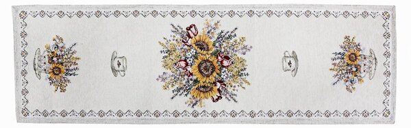 Gobelínový behúň na stôl Slnečnice Chenille IT101 Farba Viacfarebná Rozmery 50x40 cm