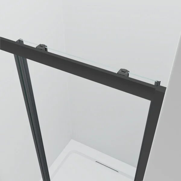 NICOL COMBI Black 100x80 číre Sprchovací kút s posuvnými dverami