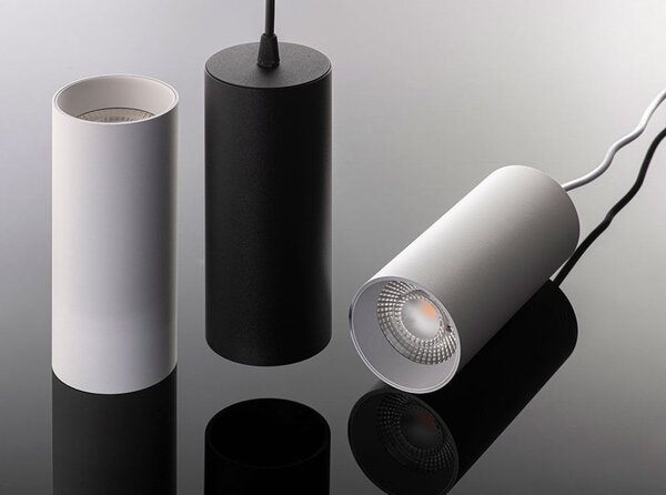 LED2 3251443 LUKY závesné svietidlo LED D80mm 10-20W 4000K čierna