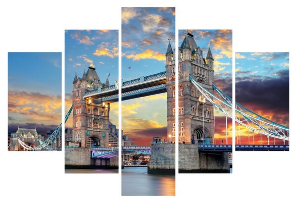 Obraz - Tower Bridge, Londýn, Anglicko (150x105 cm)