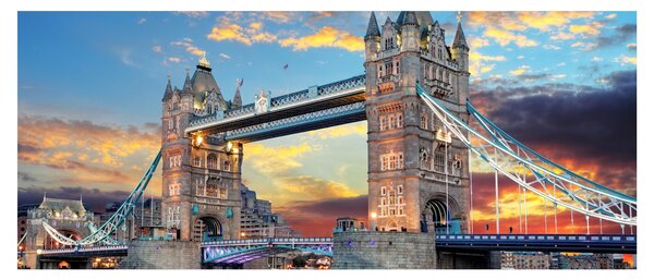 Obraz - Tower Bridge, Londýn, Anglicko (120x50 cm)
