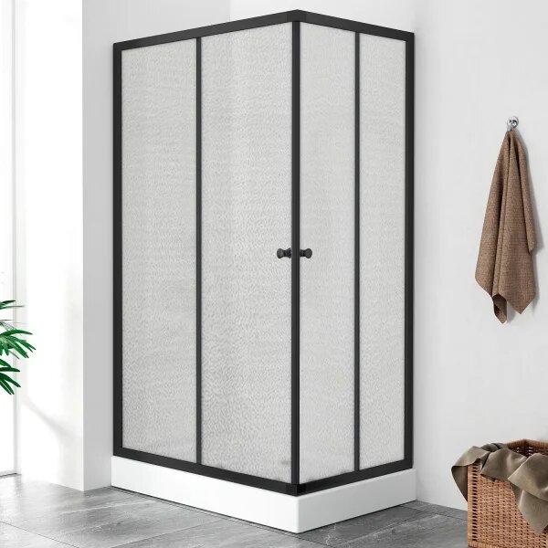 POINT BLACK LOR 100x80 Grape Obdĺžnikový sprchovací kút s akrylátovou vaničkou