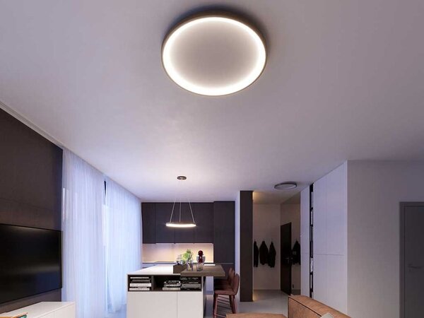 LED2 1271658 BELLA SLIM stropné svietidlo LED D480mm 38W/2660lm 3000K/4000K kávová