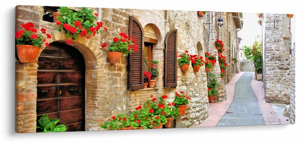 Obraz - Malebná Talianska ulička (120x50 cm)