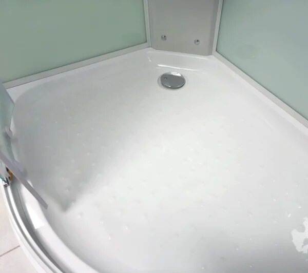 MILD 80 WHITE Sprchový box štvrťkruhový s akrylátovou vaničkou a sedátkom