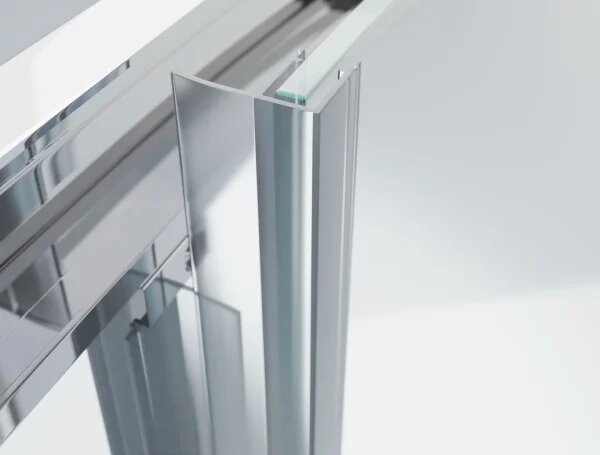 POINT SAP 100x80 Clear Asymetrický sprchovací kút s vysokou vaničkou, pravé prevedenie