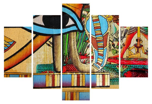 Obraz s egyptskými motívmi (150x105 cm)
