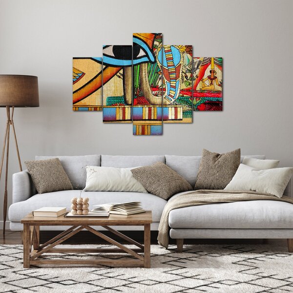 Obraz s egyptskými motívmi (150x105 cm)