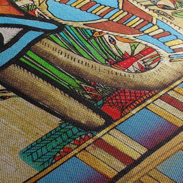Obraz s egyptskými motívmi (90x60 cm)