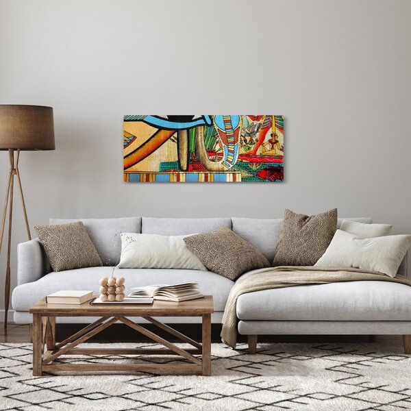Obraz s egyptskými motívmi (120x50 cm)