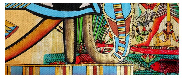 Obraz s egyptskými motívmi (120x50 cm)