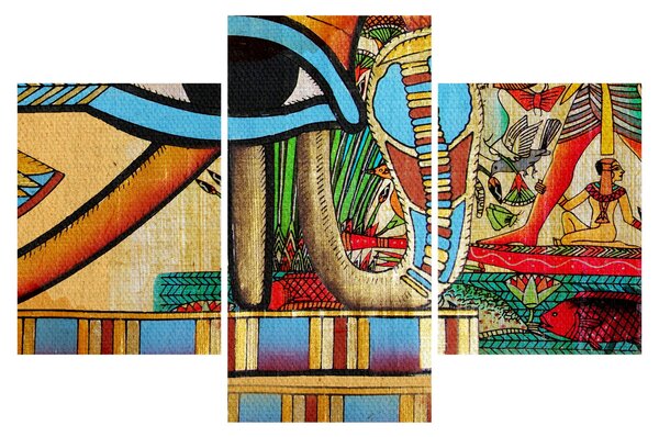 Obraz s egyptskými motívmi (90x60 cm)