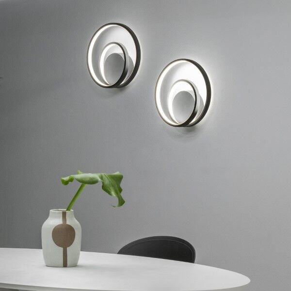 Ideal Lux 304496 OZ DALI nástenné svietidlo LED 28W 2500/1060lm 3000K čierna