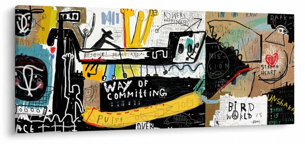 Obraz - Graffiti (120x50 cm)