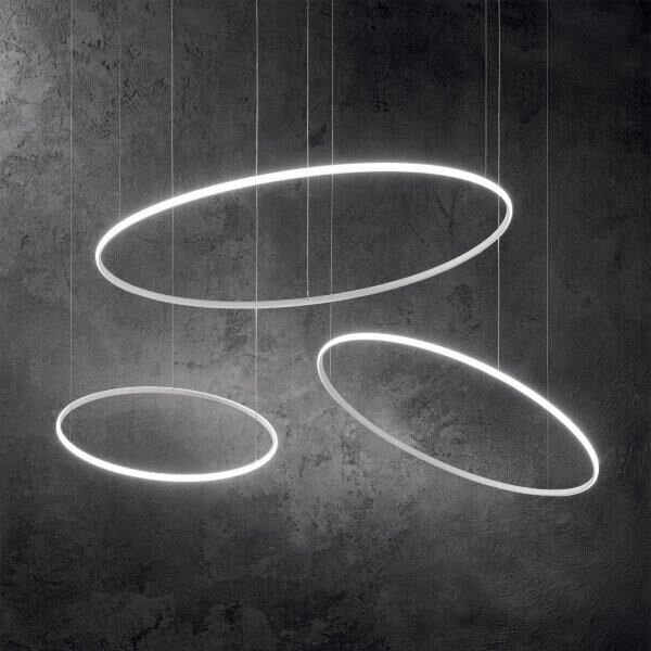 Ideal Lux 258751 HULAHOOP závesné svietidlo LED D1005mm 50W/5000lm 3000K biela