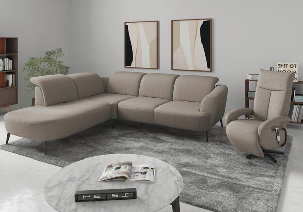 ROHOVÁ SEDAČKA, textil, taupe Sit & More - Sedačky, Online Only