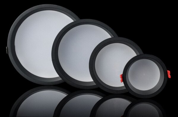 LED2 2250643 ZETA M zápustné svietidlo LED 18-25W 4000K IP44 čierna