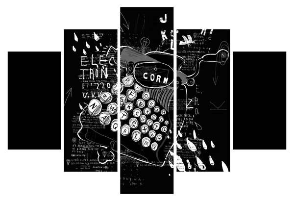 Obraz - Kresba v Banksyho štýle (150x105 cm)