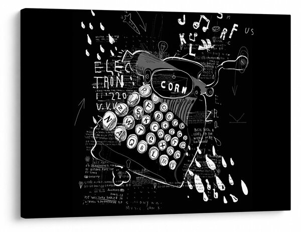 Obraz - Kresba v Banksyho štýle (70x50 cm)