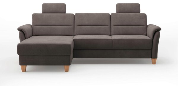 ROHOVÁ SEDAČKA, textil, tmavohnedá Sit & More - Sedačky, Online Only