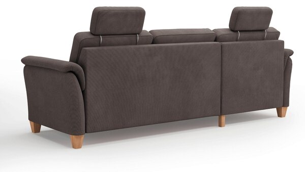 ROHOVÁ SEDAČKA, textil, tmavohnedá Sit & More - Sedačky, Online Only